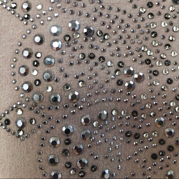 BCBG Studded Mandala Lightweight Zip Sweatshirt - Picture 12 of 16